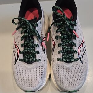 Women's Gray and Pink Athletic Shoes